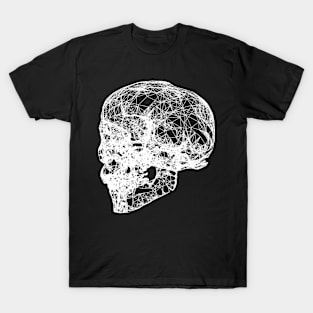 Skull Digital Wireframe T-Shirt